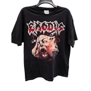 Vintage EXODUS Shirt Atrocities On Tour 2009 Concert Band Tee Hanes Large Black